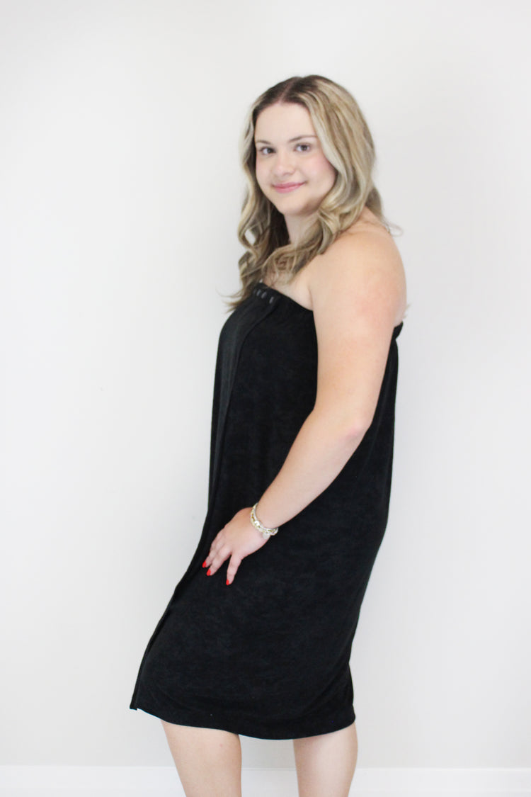 901S - Terrycloth Body Wrap with Snap Button (7367081951418)