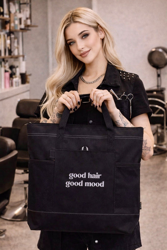 "Good Hair Good Mood" Shopping Tote