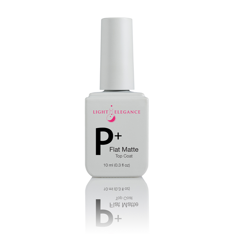 Light Elegance P+ Soak Off Gel - Flat Matte Top Coat :: New Packaging - Creata Beauty - Professional Beauty Products