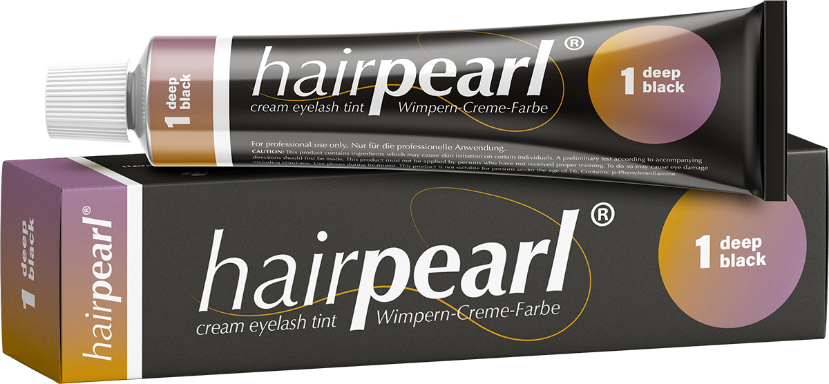 Hairpearl Eyelash & Eyebrow Tint - Deep Black (6579498746042)