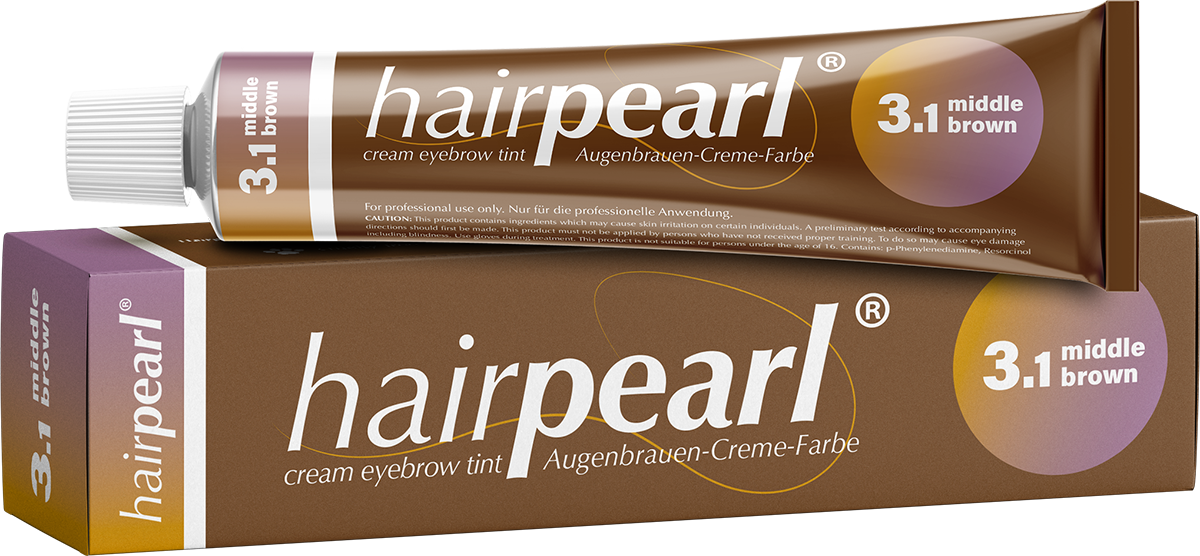 Hairpearl Eyelash & Eyebrow Tint - Middle Brown (6579496845498)