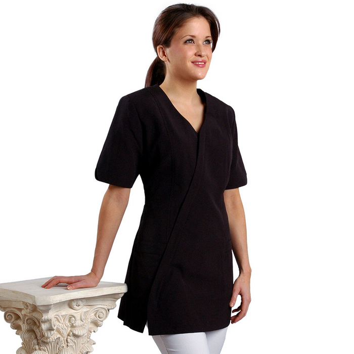 Slanted Zipper Spa Uniform #606 (6570746249402)