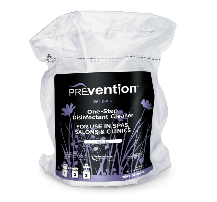 PREvention RTU (Ready To Use) Wipes 6"x7" - Refill bag of 160 Wipes (7346326372538)