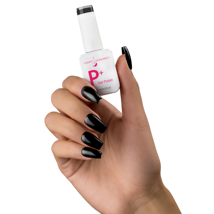 Light Elegance P+ Soak Off Color Gel - Black Tie :: New Packaging - Creata Beauty - Professional Beauty Products
