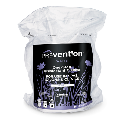 PREvention RTU (Ready To Use) Wipes 6"x7" - Refill bag of 160 Wipes (7346326372538)