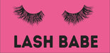 Pink Scoop Neck T-shirt - "Lash Babe" (Black Font) (6851810197690)